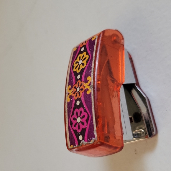 RET VERA BRADLEY MINI DESK SET, VINTAGE RETIRED SAFARI SUNSET PATTERN - Picture 3 of 6